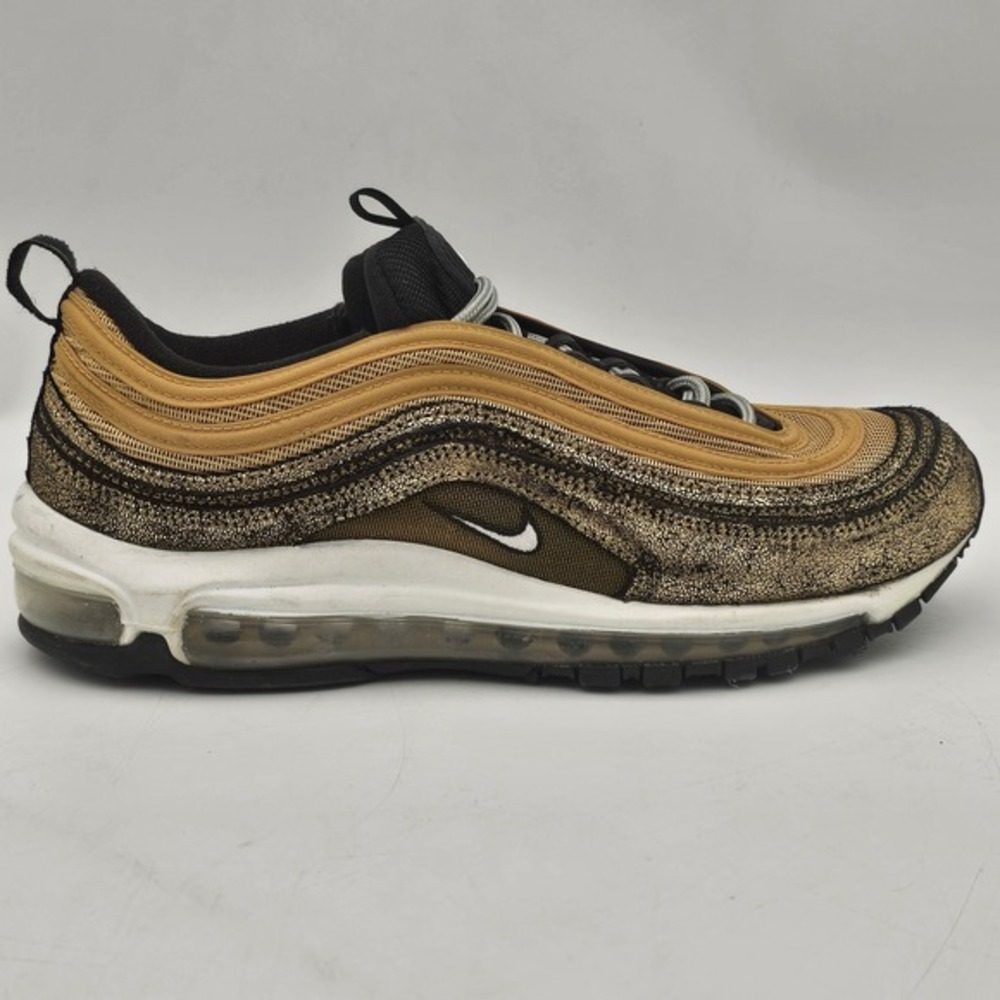 Nike‎ Air Max 97 Womens Shoes Size 10.5 Gold Lace Up Sneakers D05881-700